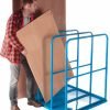 Vertical Sheet Rack; 3 Bays; Flat Sheet Base; Distance between support bars: 310mm; Blue - GVR20