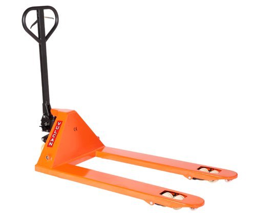 Vulcan Braked Pallet Truck; Fork Length mm: 1000; Width Over Forks mm: 550; 2500kg; Steel; Orange - GN550BPT