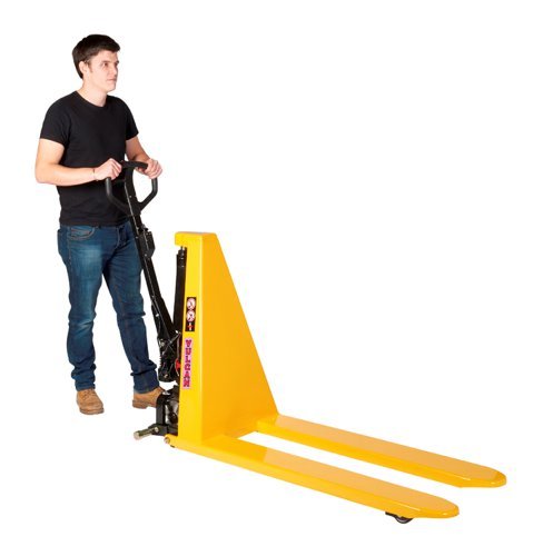 Vulcan Electric High Lift Pallet Truck; Fork Length mm: 1170; Width Over Forks mm: 540; 1000kg; Steel; Yellow - PHL54H