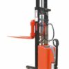 Vulcan Manual Straddle Stacker; Fork Length mm: 915; Raised Fork Height mm: 2000; 1000kg; Steel; Black/Orange - PSS20E
