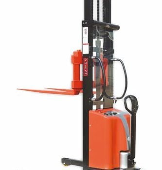 Vulcan Manual Straddle Stacker; Fork Length mm: 915; Raised Fork Height mm: 2000; 1000kg; Steel; Black/Orange - PSS20E
