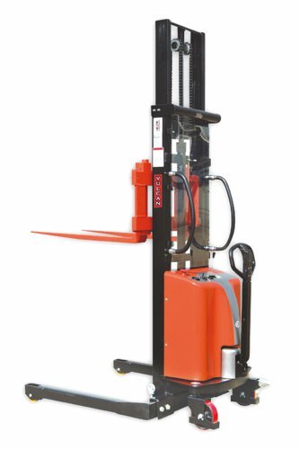 Vulcan Manual Straddle Stacker; Fork Length mm: 915; Raised Fork Height mm: 2000; 1000kg; Steel; Black/Orange - PSS20E