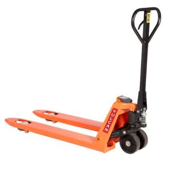 Vulcan Weigh Scale Pallet Truck; Fork Length mm: 1150; Width Over Forks mm: 545; 5000kg; Steel; Orange - WPT57H