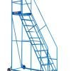 Warehouse Steps - 600mm Platform - 3 Tread - Blue - AHWS03BL