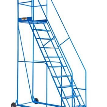 Warehouse Steps - 600mm Platform - 3 Tread - Blue - AHWS03BL