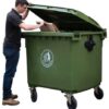 Wheelie Bin; 1100L; Polyethylene; Green - LWB1100Y_Green