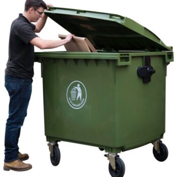 Wheelie Bin; 1100L; Polyethylene; Green - LWB1100Y_Green