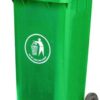 Wheelie Bin; 120L; 30% Recycled Polyethylene; Green - LWB120Y_Green