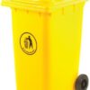 Wheelie Bin; 240L; 100% Virgin Polyethylene; Yellow - LWB240Y_Yellow