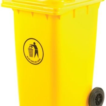 Wheelie Bin; 240L; 100% Virgin Polyethylene; Yellow - LWB240Y_Yellow