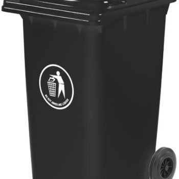 Wheelie Bin; 240L; 30% Recycled Polyethylene; Dark Grey - LWB240Y_DGrey