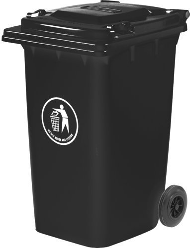 Wheelie Bin; 240L; 30% Recycled Polyethylene; Dark Grey - LWB240Y_DGrey
