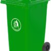 Wheelie Bin; 240L; 30% Recycled Polyethylene; Green - LWB240Y_Green