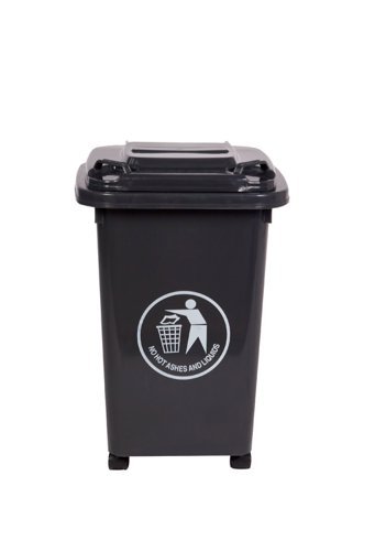 Wheelie Bin; 30L; 30% Recycled Polyethylene; Dark Grey - LWB30Y_DGrey