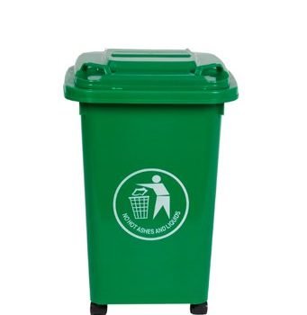 Wheelie Bin; 30L; 30% Recycled Polyethylene; Green - LWB30Y_Green