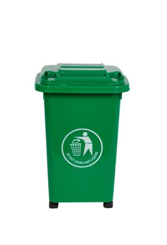 Wheelie Bin; 30L; 30% Recycled Polyethylene; Green - LWB30Y_Green