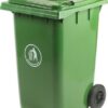 Wheelie Bin; 360L; 30% Recycled Polyethylene; Green - LWB360Y_Green