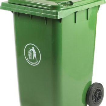 Wheelie Bin; 360L; 30% Recycled Polyethylene; Green - LWB360Y_Green