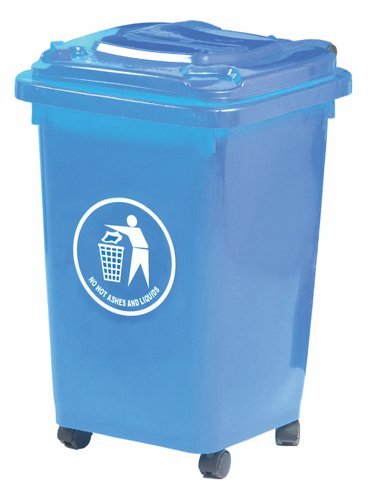 Wheelie Bin; 50L; 30% Recycled Polyethylene; Blue - LWB50Y_Blue