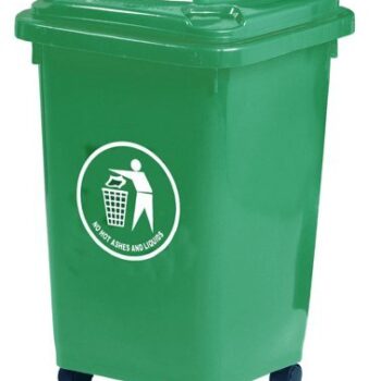Wheelie Bin; 50L; 30% Recycled Polyethylene; Green - LWB50Y_Green