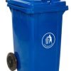 Wheelie Bin; 80L; 30% Recycled Polyethylene; Blue - LWB80Y_Blue