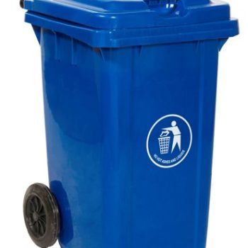 Wheelie Bin; 80L; 30% Recycled Polyethylene; Blue - LWB80Y_Blue