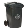 Wheelie Bin; 80L; 30% Recycled Polyethylene; Dark Grey - LWB80Y_DGrey