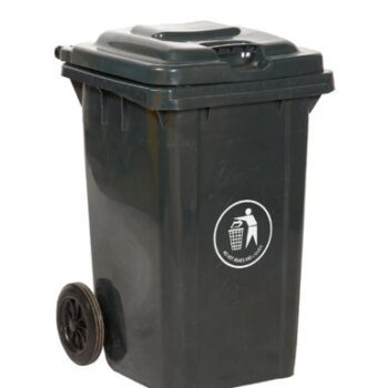Wheelie Bin; 80L; 30% Recycled Polyethylene; Dark Grey - LWB80Y_DGrey