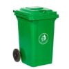 Wheelie Bin; 80L; 30% Recycled Polyethylene; Green - LWB80Y_Green