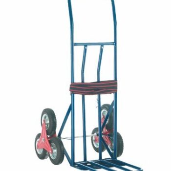 Wide Stairclimber; 3 Star Wheels; Steel; 50/150kg; Blue - GI360Y