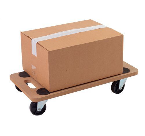 Wooden Dolly; 580 x 290 x 110; Swivel Castors; MDF; 150kg; Wood - PD663Y