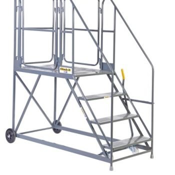 Work Platform - Easy Slope - 1200mm Platform - 3 Tread - Grey - AHWPE1203GY