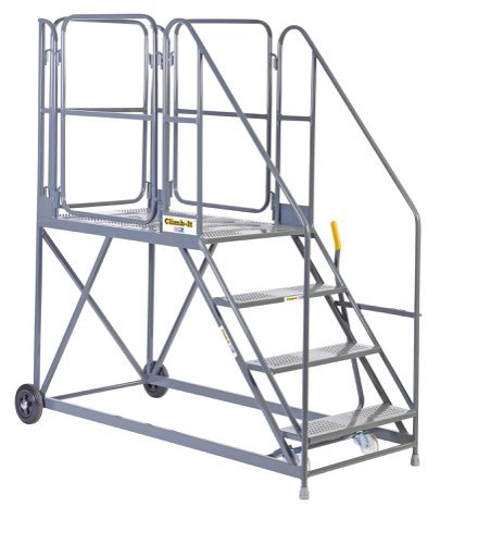 Work Platform - Easy Slope - 1200mm Platform - 3 Tread - Grey - AHWPE1203GY