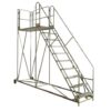 Work Platform - Easy Slope - 1800mm Platform - 3 Tread - Grey - AHWPE1803GY