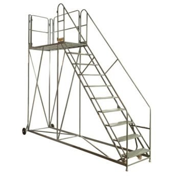 Work Platform - Easy Slope - 1800mm Platform - 3 Tread - Grey - AHWPE1803GY