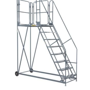 Work Platform - Stand. Incline - 1200mm Platform - 3 Tread - Grey - AHWPS1203GY