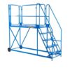 Work Platform - Stand. Incline - 1800mm Platform - 3 Tread - Blue - AHWPS1803BL