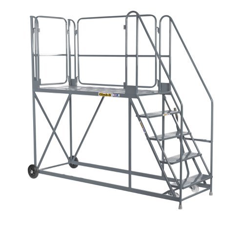 Work Platform - Stand. Incline - 1800mm Platform - 3 Tread - Grey - AHWPS1803GY