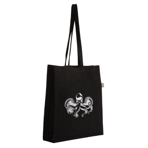 Black Cotton Large Tote Bags 5oz - Printed Promotional
