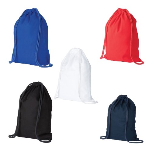 Coloured Cotton Drawstring Bags 3.5oz - Printed Promotional