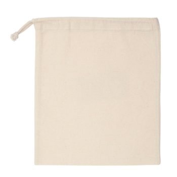 Natural Cotton Medium Drawstring Bags 5oz - Printed Promotional