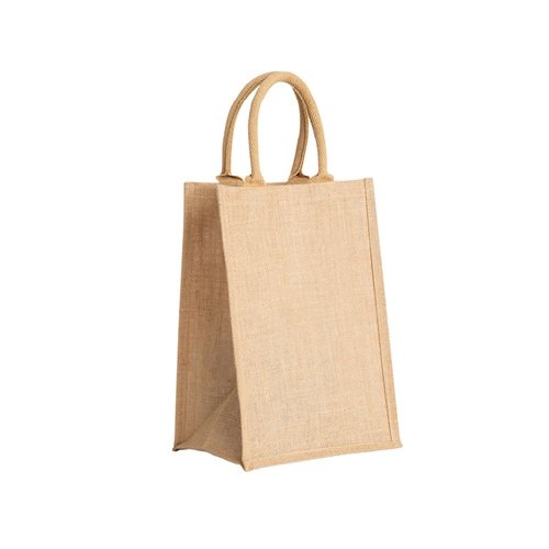 Natural Jute Bags with lining 250x380mm - Printed Promotional