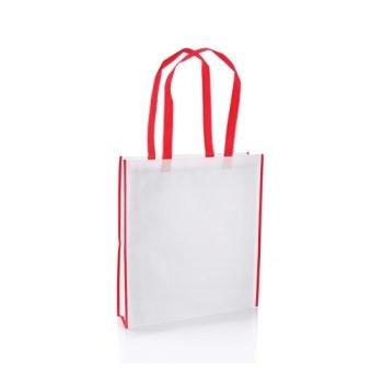 Non Woven Shopper Bags Coloured Handle - Printed Promotional