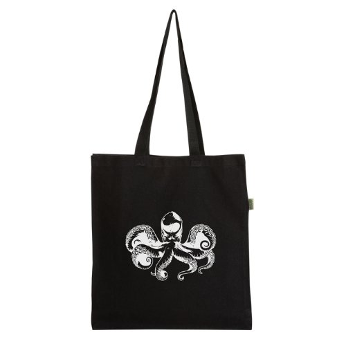 Recycled Black Canvas Tote Bags 8oz - Printed Promotional