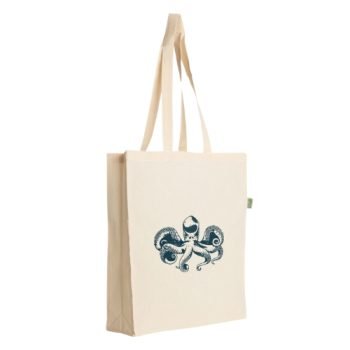 Recycled Natural Cotton Large Tote Bags 5oz - Printed Promotional