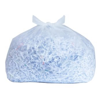 Square Bin Liners 30 Litres Capacity White - Pack 500 - Fusion Office UK
