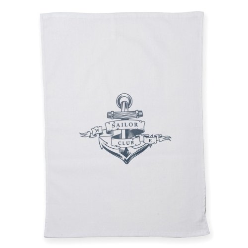White Cotton Tea Towels 8oz - Printed Promotional