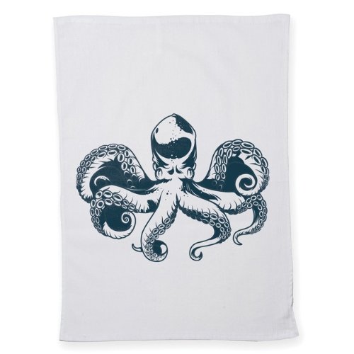 White Cotton Tea Towels Large Print Area - Printed Promotional
