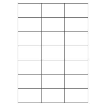 A4 Square Cut White Labels 21 per Page - 100 Sheets - Fusion Office UK