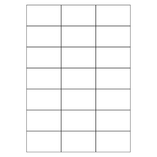 A4 Square Cut White Labels 21 per Page - 100 Sheets - Fusion Office UK
